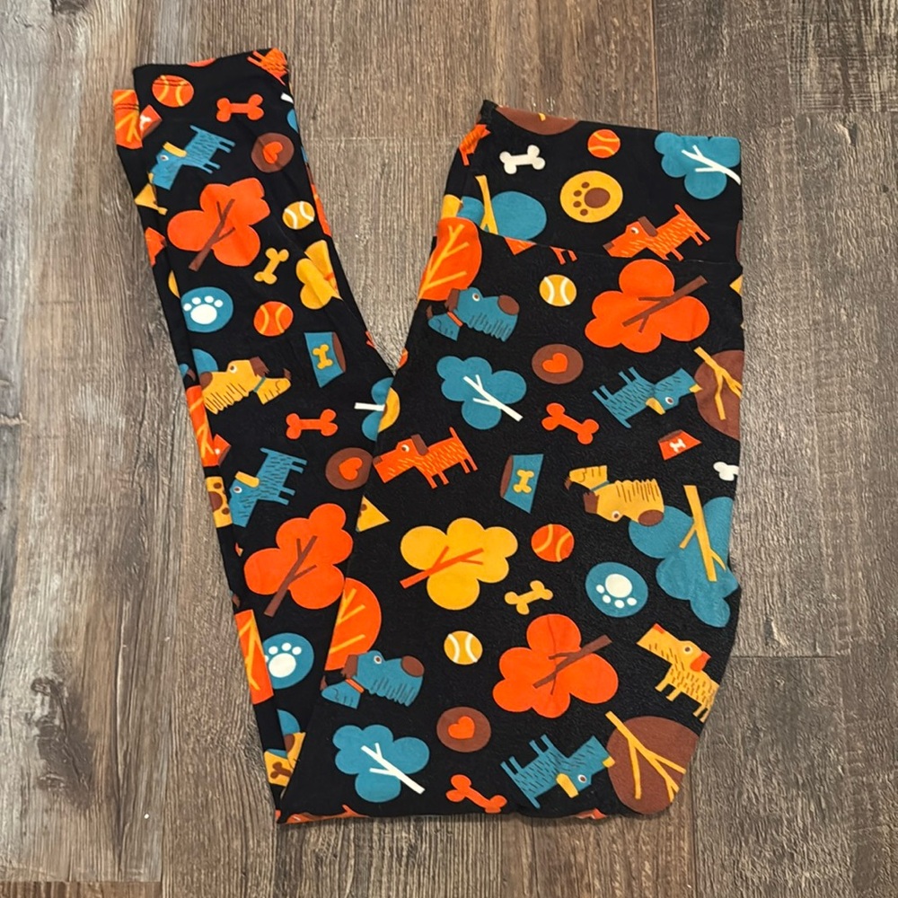 LuLaRoe Leggings Dog Print One Size
